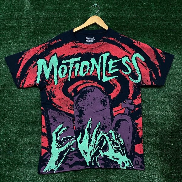 Motionless in White Zombie Tombstone Tshirt size large - Picture 1 of 4